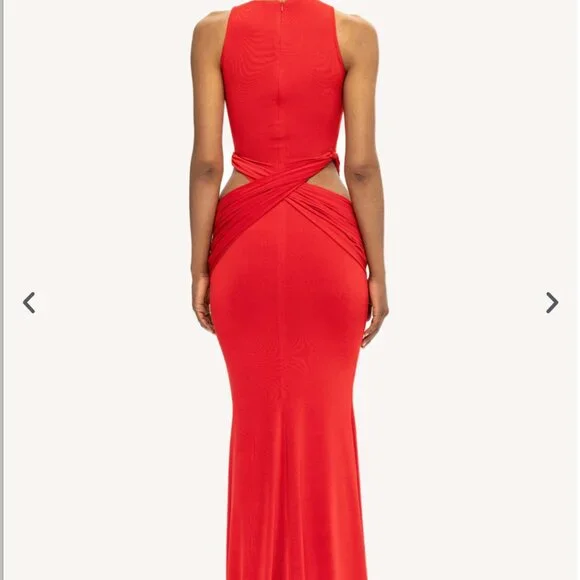 IMAYA MAGDA RED DRESS (S) - Picture 6 of 13